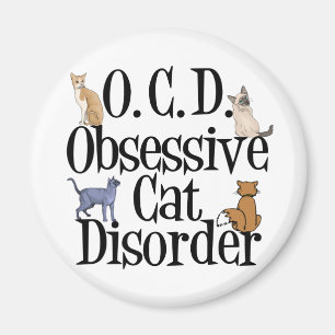  Obsessieve Cat Disorder Magneet