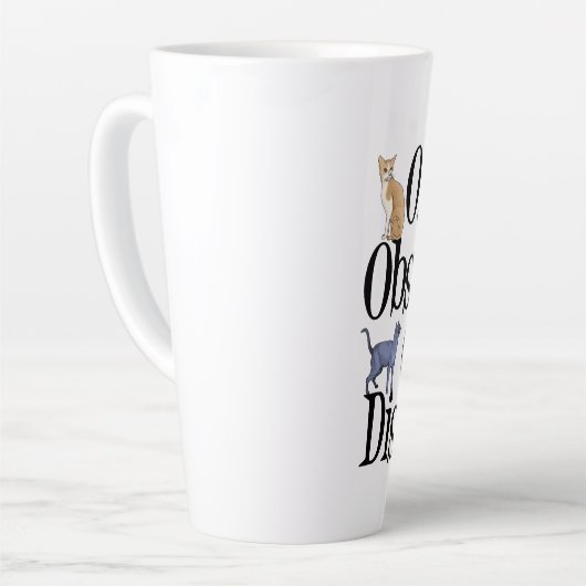 Obsessieve-Cat-stoornis Latte Mok (Linkerhoek)