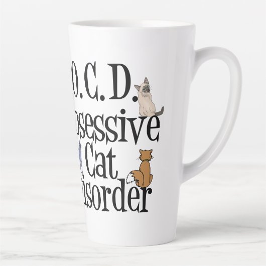 Obsessieve-Cat-stoornis Latte Mok (Rechts)