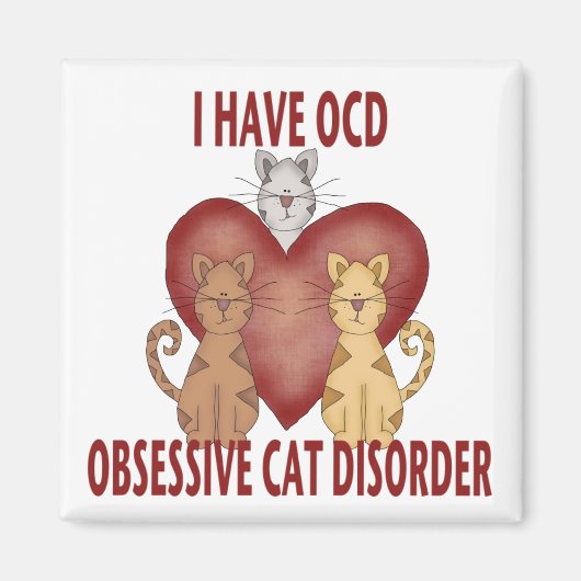 Obsessieve-Cat-stoornis Magneet (Voorkant)