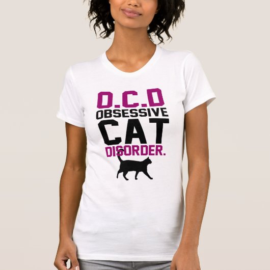 Obsessieve-Cat-stoornis T-shirt (Voorkant)