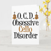 Obsessieve Cello-stoornis Kaart (Gele Bloem)