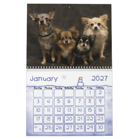 Obsessieve Chihuahua Disorder 2015 Calendar Kalender (Jan 2027)