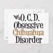 Obsessieve Chihuahua-stoornis Briefkaart (Voorkant / Achterkant)