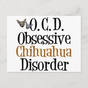 Obsessieve Chihuahua-stoornis Briefkaart