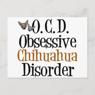 Obsessieve Chihuahua-stoornis Briefkaart