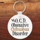 Obsessieve Chihuahua-stoornis Sleutelhanger (Achterkant)