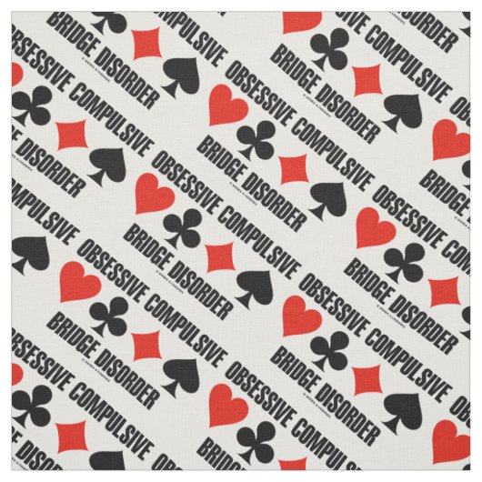 Obsessieve Compulsive Bridge Disorder (OCBD) Stof (Swatch)