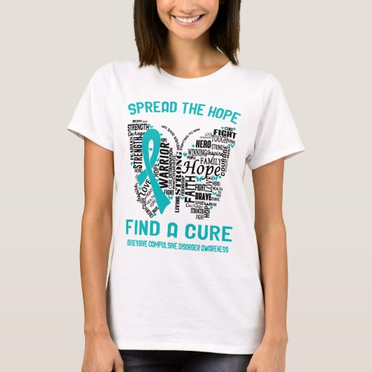 Obsessieve Compulsive Disorder Awareness Ribbon T-shirt (Voorkant)