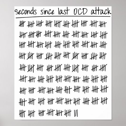 Obsessieve Compulsive Disorder OCD Poster (Voorkant)
