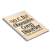 Obsessieve Corgi stoornis Aangepast Notitieboek (Rechterzijde)