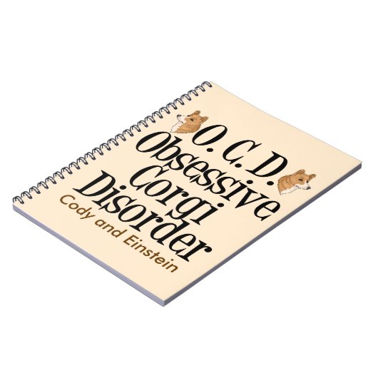 Obsessieve Corgi stoornis Aangepast Notitieboek (Linkerzijde)