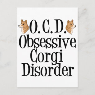 Obsessieve Corgi stoornis Briefkaart