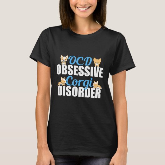 Obsessieve Corgi Stoornis T-shirt (Voorkant)