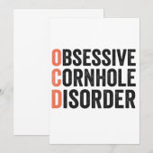 Obsessieve Cornhole Stoornis Grappig Cornhole Cade Kaart (Voorkant / Achterkant)