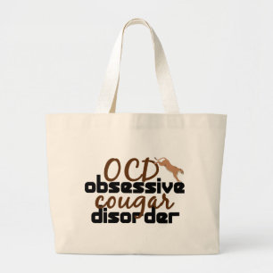 Obsessieve-Cougar stoornis Grote Tote Bag