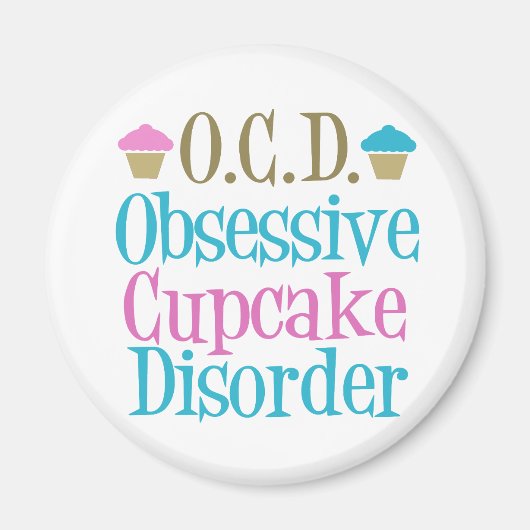 Obsessieve Cupcake-stoornis Magneet (Voorkant)