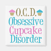 Obsessieve Cupcake-stoornis Magneet (Voorkant)