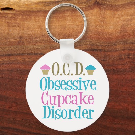 Obsessieve Cupcake-stoornis Sleutelhanger (Achterkant)