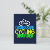 Obsessieve cycli van fietsstoornissen briefkaart (Staand voorkant)
