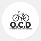 Obsessieve cyclusstoornis ronde sticker (Voorkant)