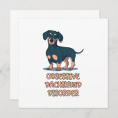 Obsessieve Dachshund Stoornis Notitiekaartje (Voorkant / Achterkant)