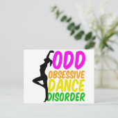 Obsessieve-Dansstoornis Briefkaart (Staand voorkant)