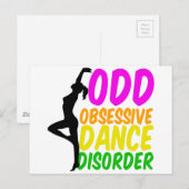 Obsessieve-Dansstoornis Briefkaart (Voorkant / Achterkant)