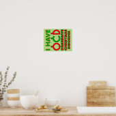 Obsessieve Kerstmis Stoornis OCD Grappige Poster B (Keuken)