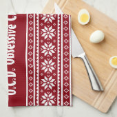 Obsessieve Kerststoornis OCD keukendoek Theedoek (Quarter Fold)