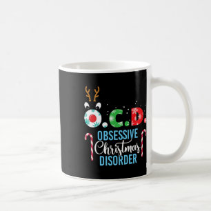 Obsessieve Kerststoornis! Rendier Geweien Gif Koffiemok