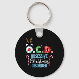 Obsessieve Kerststoornis! Rendier Geweien Gif Sleutelhanger