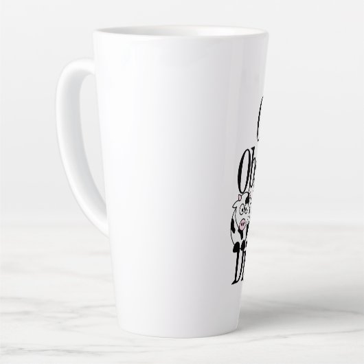 Obsessieve Koe Disorder Humor Latte Mok (Linkerhoek)