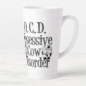 Obsessieve Koe Disorder Humor Latte Mok (Rechts)