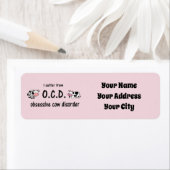 Obsessieve Koe Disorder Return Address Label (Insitu)