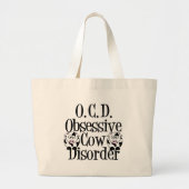 Obsessieve Koe stoornis Grote Tote Bag (Voorkant)