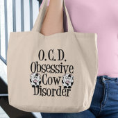Obsessieve Koe stoornis Grote Tote Bag