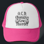 Obsessieve Koe stoornis Trucker Pet<br><div class="desc">Ik hou van koeien. Kutten zwart-wit koe cadeau. Ik ben OCD voor grappige koe cadeaus.</div>