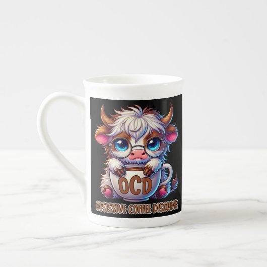 Obsessieve Koffie Stoornis Porselein Kop (Links)