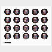 Obsessieve Koffie Stoornis Ronde Sticker (Vel)