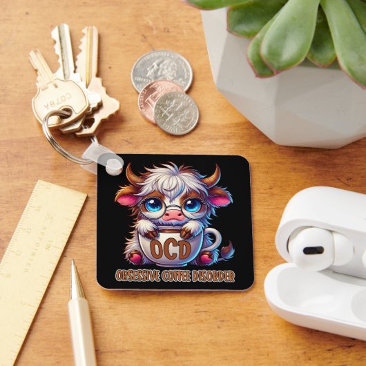Obsessieve Koffie Stoornis Sleutelhanger (Bureau)