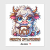 Obsessieve Koffie Stoornis Sticker (Vel)