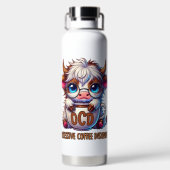 Obsessieve Koffie Stoornis Waterfles (Achterkant)