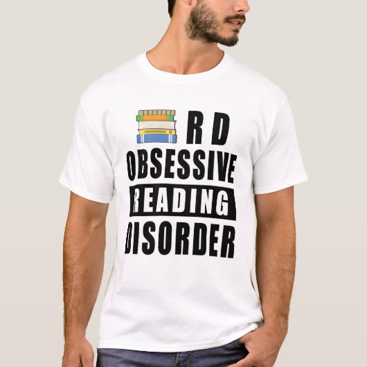Obsessieve Leesstoornis - Grappige Quote T-shirt (Voorkant)