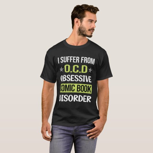 Obsessieve liefde strips strips t-shirt (Voorkant volledig)