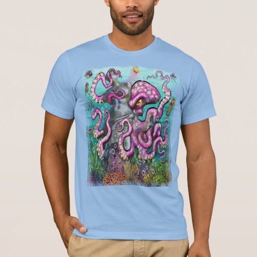 Obsessieve Octopus T-shirt (Voorkant)