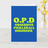 Obsessieve Pickleball Disorder Kaart (Gele Bloem)