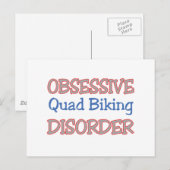 Obsessieve quad-fietsstoornis briefkaart (Voorkant / Achterkant)