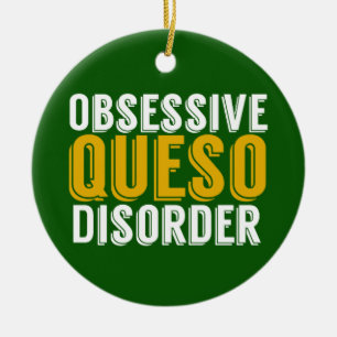 Obsessieve Queso Disorder Green Keramisch Ornament