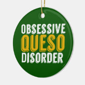 Obsessieve Queso Disorder Green Keramisch Ornament (Links)